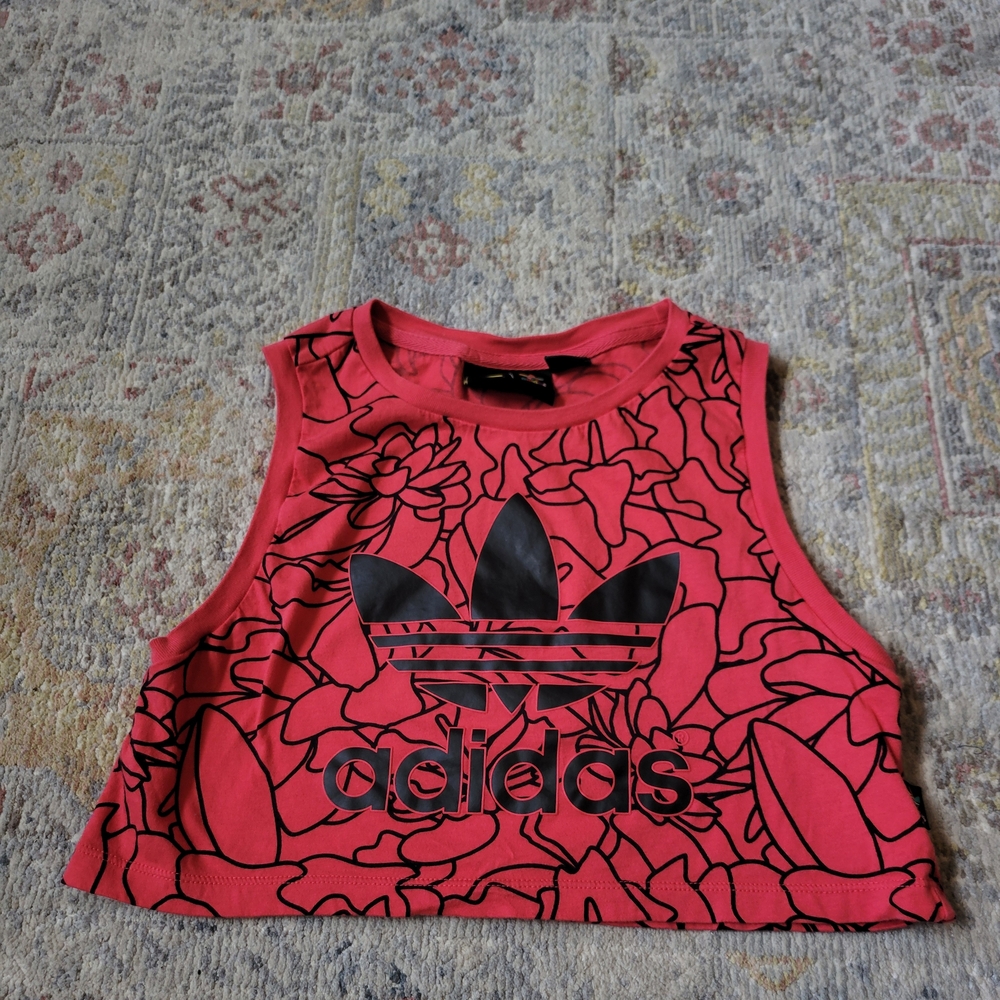 Adidas originals X Pharrell Williams Dear Baes Cropped Tank top Size Small - Picture 5 of 13